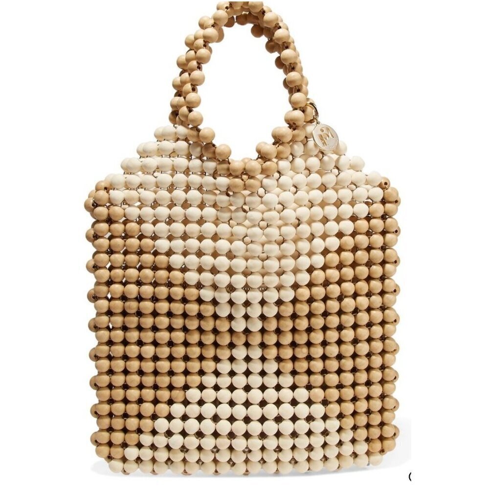 Rosantica Emi Beaded Tote W Pouch And Dust Bag